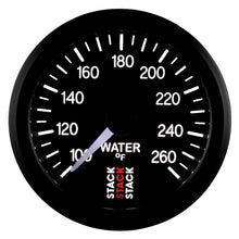 Load image into Gallery viewer, Autometer Stack 52mm 100-260 Deg F 1/8in NPTF Male Pro Stepper Motor Water Temp Gauge - Black