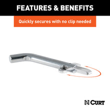 Load image into Gallery viewer, Curt 1/2in Swivel Hitch Pin (1-1/4in Receiver Chrome Packaged)