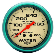 Load image into Gallery viewer, Autometer Ultra-Nite 66.7mm 140-280 Deg F Mechanical Water Temp Gauge