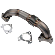 Load image into Gallery viewer, Wehrli 01-04 Chevrolet 6.6L Duramax LB7 2in Stainless Passenger Side Up Pipe w/Gaskets (Twin Turbo)