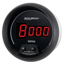 Load image into Gallery viewer, AutoMeter Gauge Tach 3-3/8in. 10K RPM In-Dash Digital Black Dial W/ Red Led
