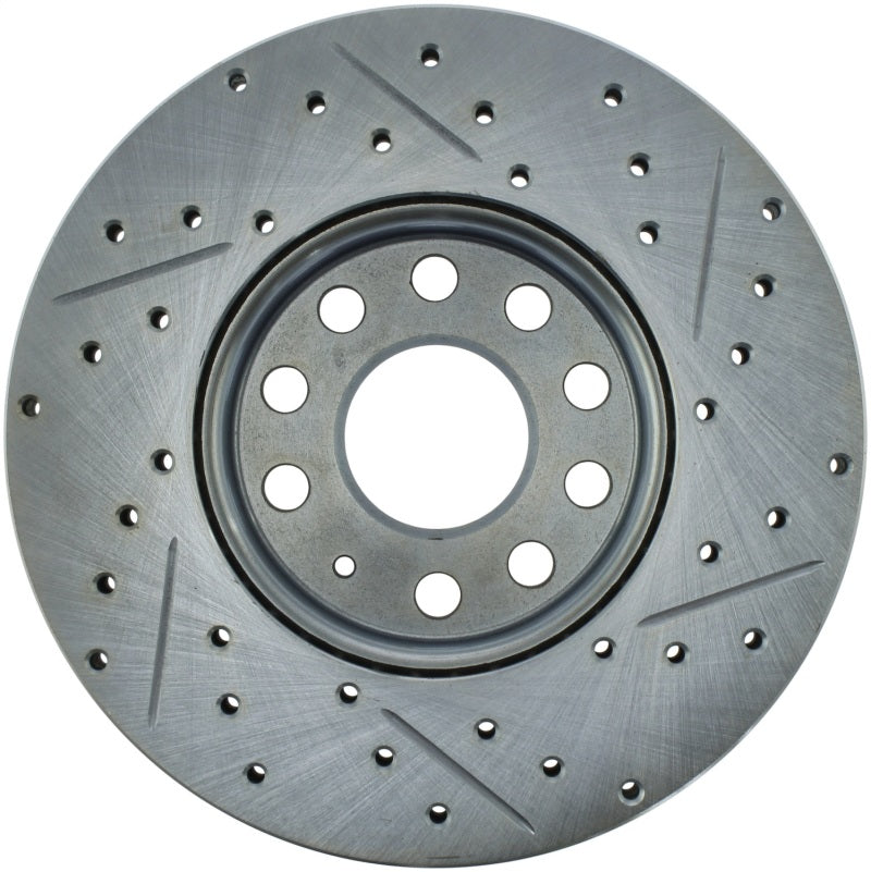 StopTech Select Sport 05-16 Volkswagen Jetta Slotted and Drilled Right Front Rotor