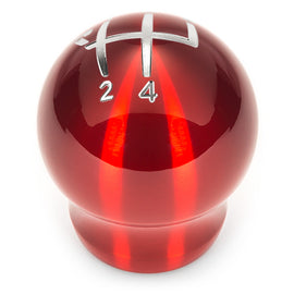Raceseng Contour Shift Knob (Gate 5 Engraving) M12x1.5mm Adapter - Red Translucent