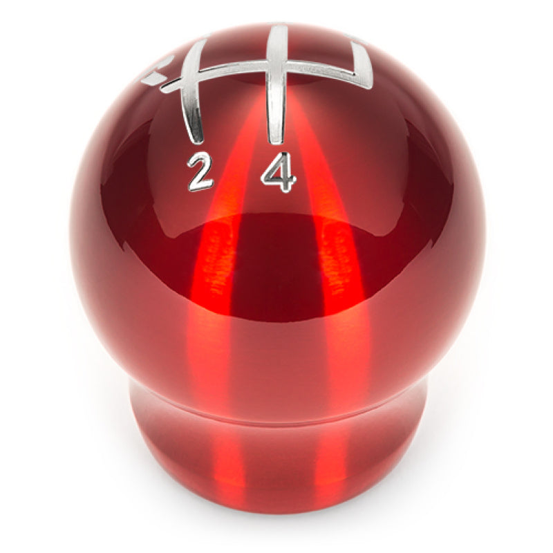 Raceseng Contour Shift Knob (Gate 5 Engraving) BMW Adapter - Red Translucent