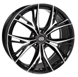 Enkei ONX 20x8.5 5x114.3 40mm Offset 72.6mm Bore Black Machined Wheel