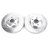 Power Stop 15-18 Mercedes-Benz C300 Front Evolution Drilled & Slotted Rotors - Pair