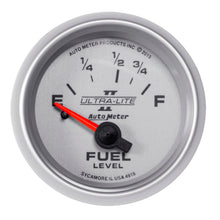 Load image into Gallery viewer, Autometer Ultra-Lite II Gauge Fuel Level 2 1/16in 16e To 158f Elec Ultra-Lite II