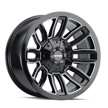 Load image into Gallery viewer, Mayhem 8108 Decoy 20x10 / 6x135 BP / -19mm Offset / 106mm Hub Black w/ Milled Spokes Wheel