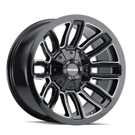 Mayhem 8108 Decoy 20x10 / 8x165.1 BP / -19mm Offset / 130.8mm Hub Black w/ Milled Spokes Wheel