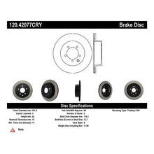 Load image into Gallery viewer, Stoptech 03-05 350Z / 03-04 G35 / 03-05 G35X Rear CRYO-STOP Rotor