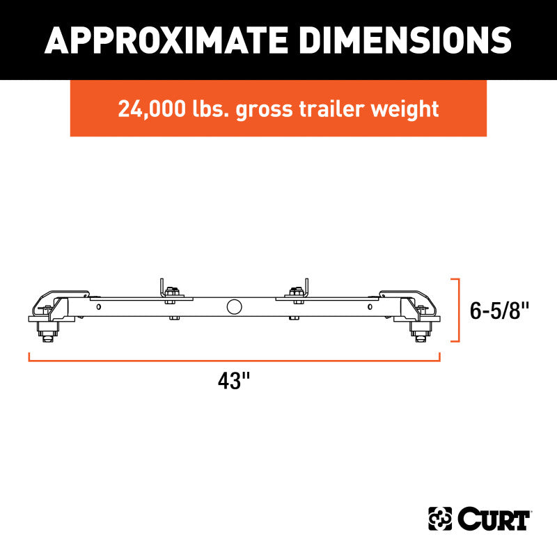 Curt OEM Puck System 5th Wheel Roller Adapter for Ram