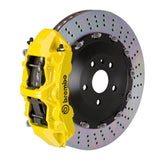 Brembo 01-04 Murcielago (L147) Front GT BBK 6 Piston Cast 405x34 2pc Rotor Drilled- Yellow