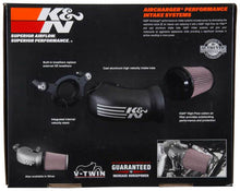 Load image into Gallery viewer, K&amp;N 01-17 Harley-Davidson Softail / Dyna FI Performance Air Intake System Silver