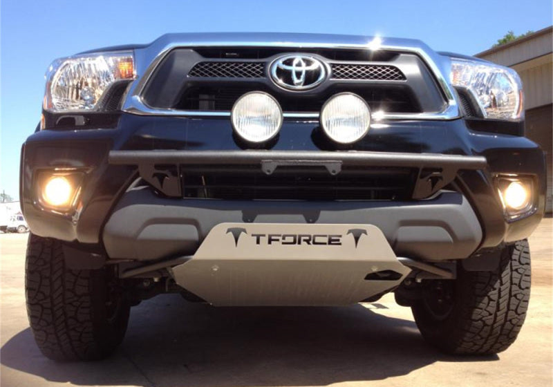 N-Fab Light Bar 12-15 Toyota Tacoma - Tex. Black - Light Tabs w/o License Plate Tabs