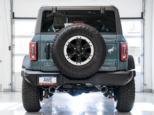 Load image into Gallery viewer, AWE Tuning 2021+ Ford Bronco 0FG Dual Rear Exit Exhaust w/Chrome Silver Tips &amp; Bash Guard