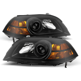 xTune Acura Mdx 2004-2006 Crystal Headlights Black HD-JH-AMDX04-AM-BK