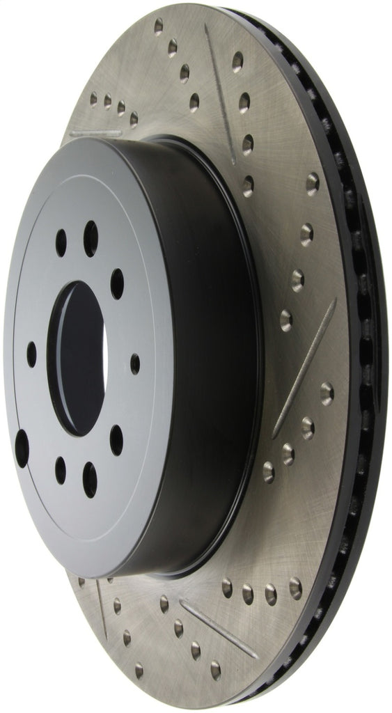 StopTech 07-09 Mazda CX-9 Left Rear Slotted & Drilled Rotors