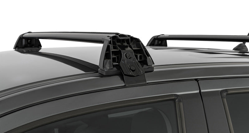 Rhino-Rack 11-20 Ford Ranger PX 4 Door Double Cab Vortex ROC25 Flush 2 Bar Roof Rack - Black