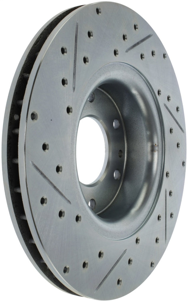 StopTech Select Sport 05-09 Chevrolet Trailblazer SportStop Slotted & Drilled Front Left Rotor