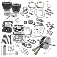 Load image into Gallery viewer, S&amp;S Cycle 07-17 BT 124in Hot Set Up Kit - Wrinkle Black