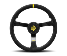 Load image into Gallery viewer, Momo MODN41 Steering Wheel 410 mm - Black Suede/Black Spokes/1 Stripe