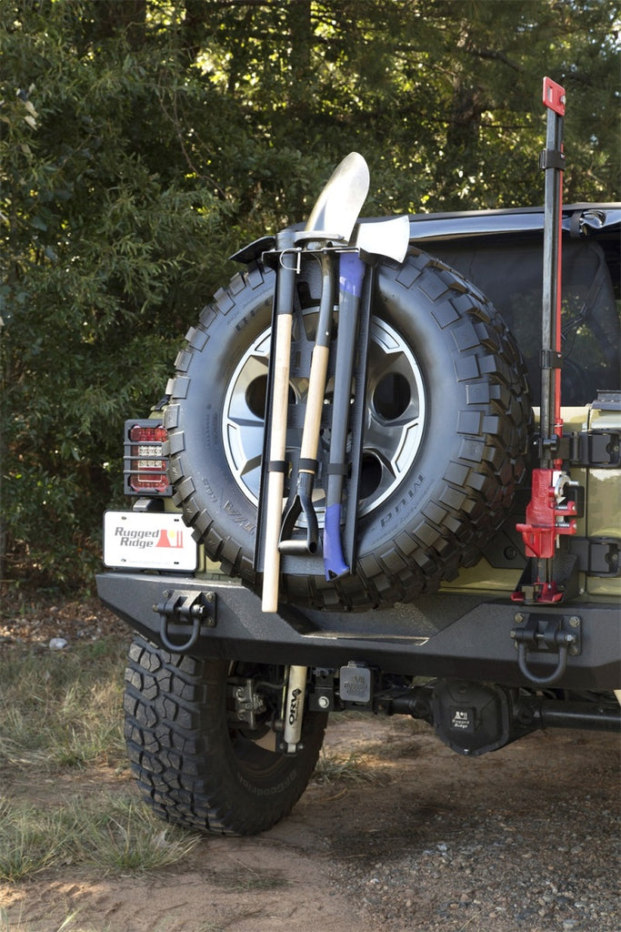 Rugged Ridge Spare Tire Tool Rack System