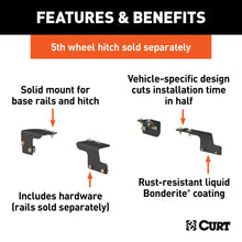 Load image into Gallery viewer, Curt 07-13 Toyota Tundra Custom 5th Wheel Brackets