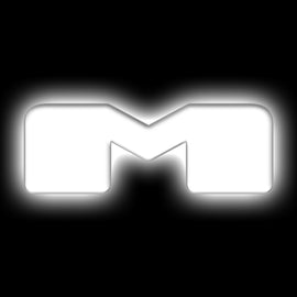 ORACLE Lighting Universal Illuminated LED Letter Badges - Matte Wht Surface Finish - M