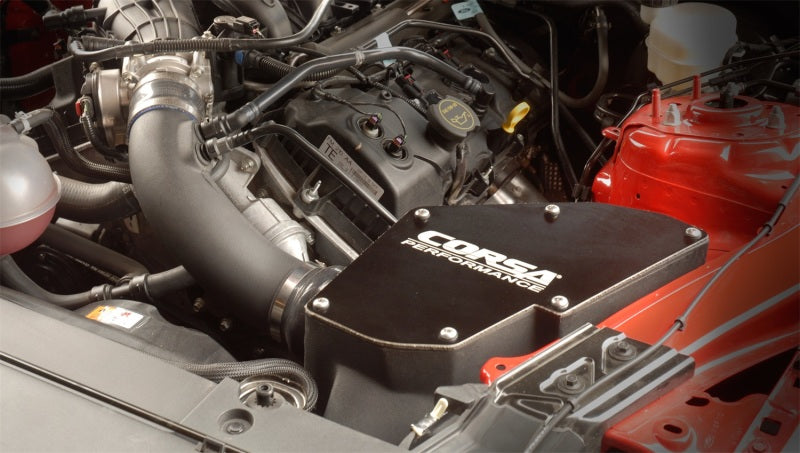 Corsa 2015-2017 Ford Mustang EcoBoost 3.7L V6 Cold Air Intake with MaxFlow 5 Oiled Filter - GTR Auto