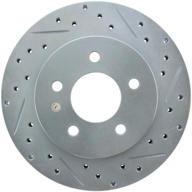 StopTech Select Sport 82-87 Lincoln Continental Sport Slotted & Drilled Left Rear Brake Rotor