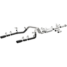 Load image into Gallery viewer, MagnaFlow 11-19 Chevrolet Silverado 2500/3500 HD V8-6.0L Dual Split Cat-Back Exhaust w/Black Tips