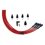 Moroso 4 Cly Straight Plug Non-HEI Unsleeved Ultra Spark Plug Wire Set - Red