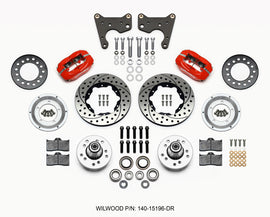 Wilwood Forged Dynalite Front Kit 11.00in Drilled Red 65-72 CDP C Body -Drum
