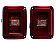 Load image into Gallery viewer, Raxiom 07-18 Jeep Wrangler JK JL Style LED Tail Lights- Black Housing - Red Lens