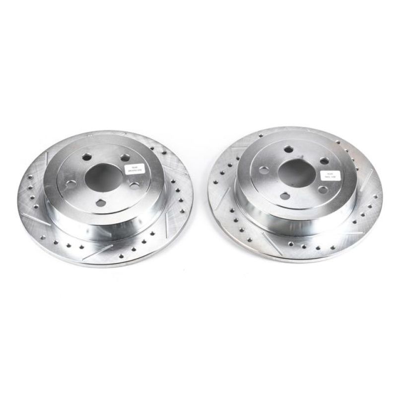 Power Stop 95-00 Chrysler Cirrus Rear Evolution Drilled & Slotted Rotors - Pair