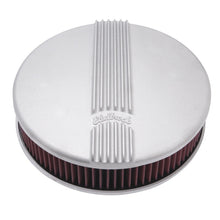 Load image into Gallery viewer, Edelbrock Air Cleaner Classic Series Round Aluminum Top Cloth Element 14In Dia X 3 9In Satin