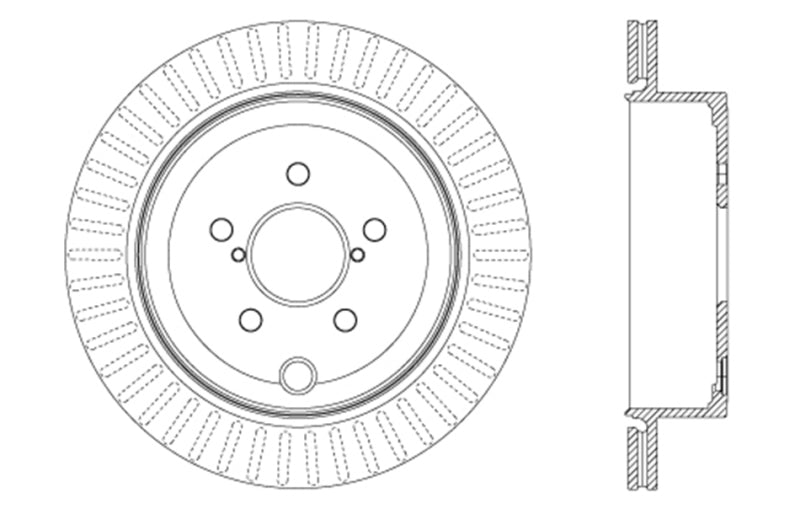StopTech 13-17 Subaru BRZ Cryo Drilled Sport Brake Rotor - Right