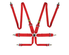Load image into Gallery viewer, OMP First 3/2 Racing Harness Red