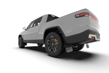 Load image into Gallery viewer, Rally Armor 22-25 Rivian R1T Black UR Mud Flap w/Tangerine Scream Logo