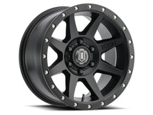 Load image into Gallery viewer, ICON Rebound 17x8.5 6x5.5 25mm Offset 5.75in BS 93.1mm Bore Satin Black Wheel