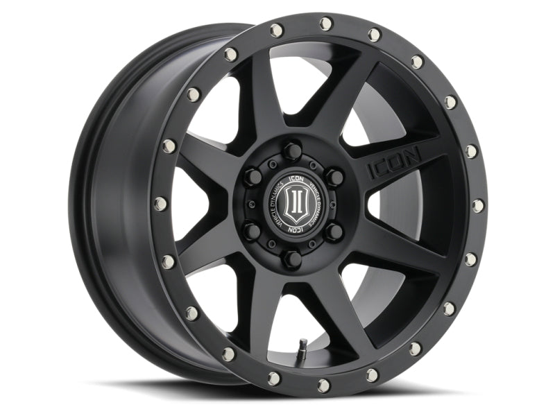 ICON Rebound Pro 17x8.5 6x5.5 25mm Offset 5.75in BS 93.1mm Bore Satin Black Wheel