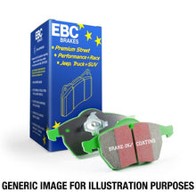 Load image into Gallery viewer, EBC 00 Volkswagen Eurovan 2.8 (Lucas) with Wear Leads Greenstuff Front Brake Pads