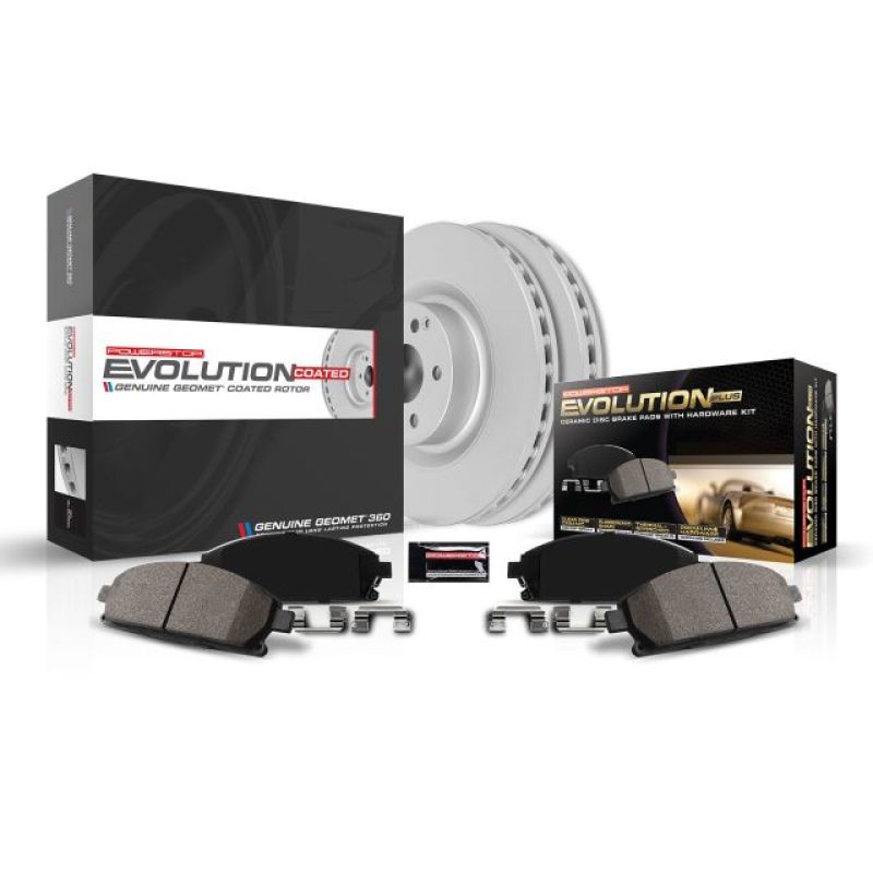 Power Stop 99-04 Ford F-550 Super Duty Front Z17 Coated Brake Kit