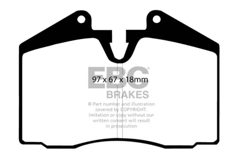 EBC 89-95 Ferrari 348 3.4 Orangestuff Front Brake Pads