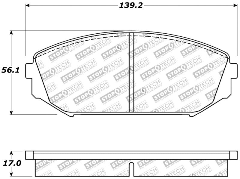 StopTech Sport Brake Pads w/Shims and Hardware - Front