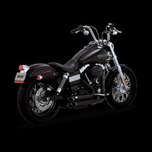 Load image into Gallery viewer, Vance &amp; Hines HD Dyna 12-17 Shortshots Staggered Black PCX Full System Exhaust