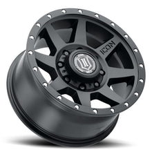 Load image into Gallery viewer, ICON Rebound 17x8.5 8x6.5 13mm Offset 5.25in BS 121.4mm Bore Satin Black Wheel