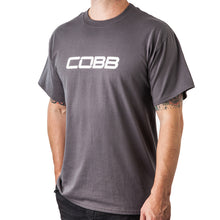Load image into Gallery viewer, Cobb Tuning Logo Mens T-Shirt (Gray/White Logo) - Medium