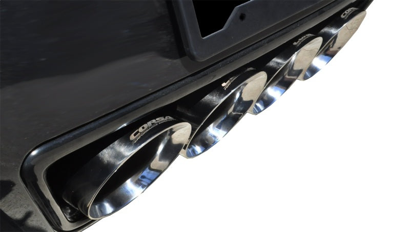 Corsa 14-18 Chevy Corvette C7 2.75in Dual Rear Xtreme Valve-Back Exhaust w/ Quad 4.5in Polished Tips