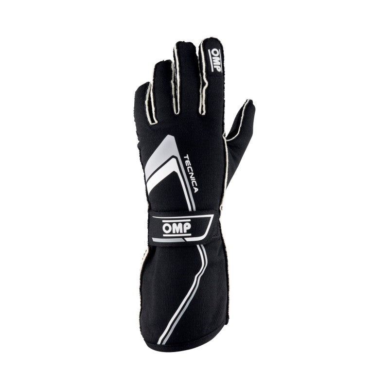 OMP Tecnica Gloves My2021 Black/White - Size XL (Fia 8856-2018)